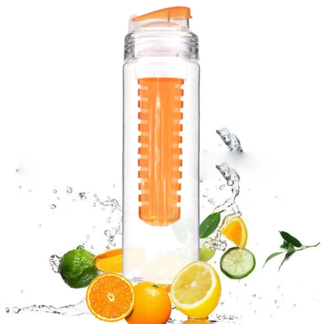 Fruit Infused Water Bottles Leak Proof Plastic for 700ML Outdoor | Дом и сад