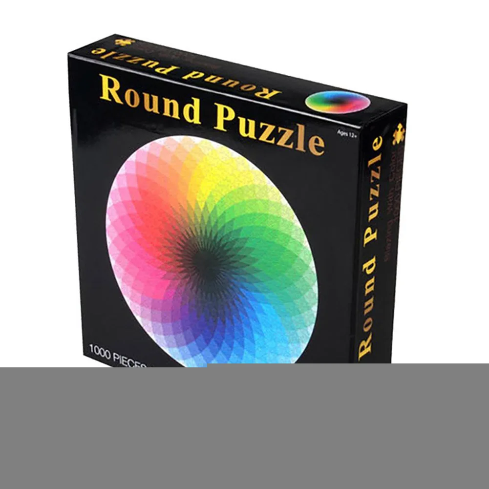

1000 Pieces DIY Puzzle Educational Learning Colorful Round Assembling Toys