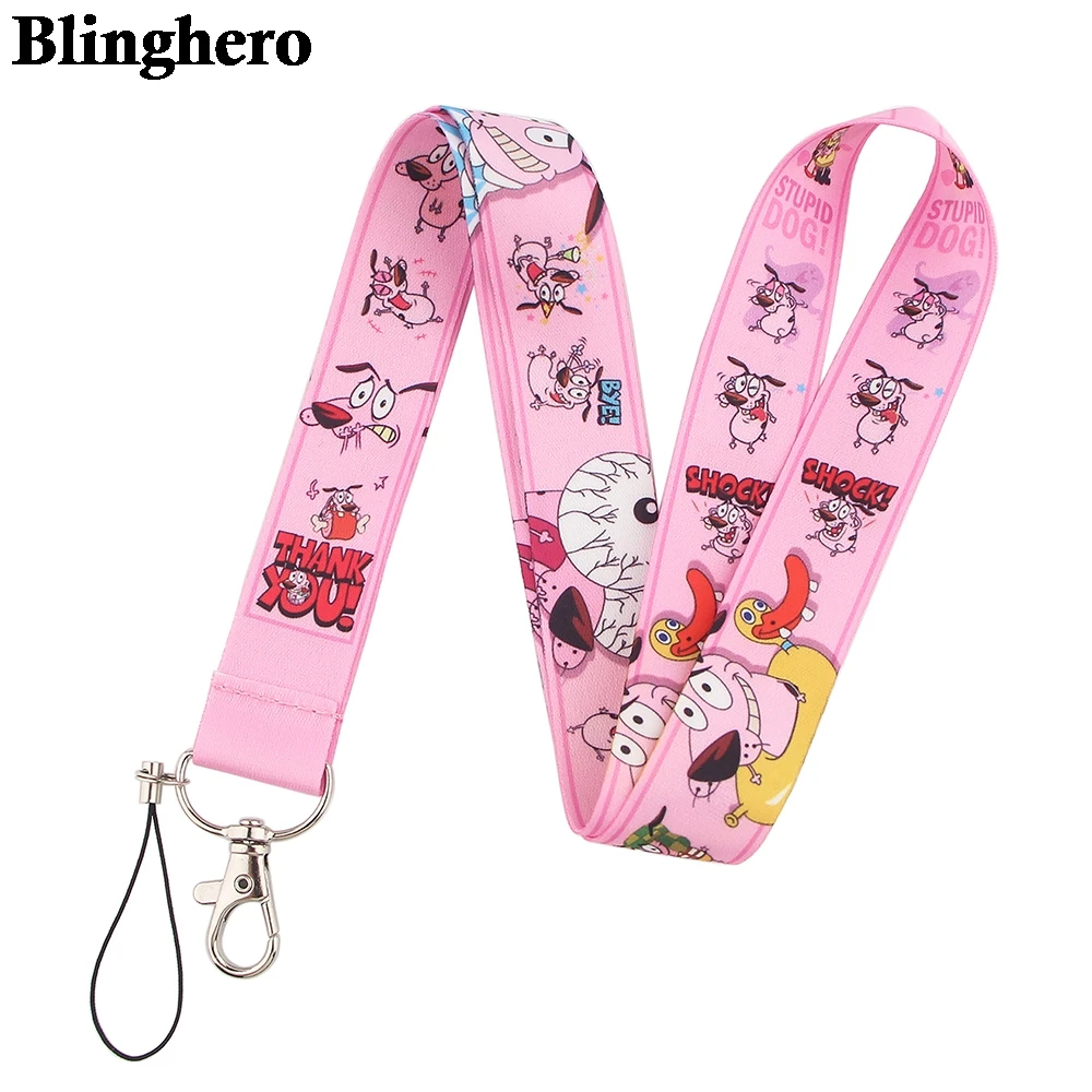 Брелок для ключей CB285 с забавными животными шнурок кнопок ремешок на шею телефона