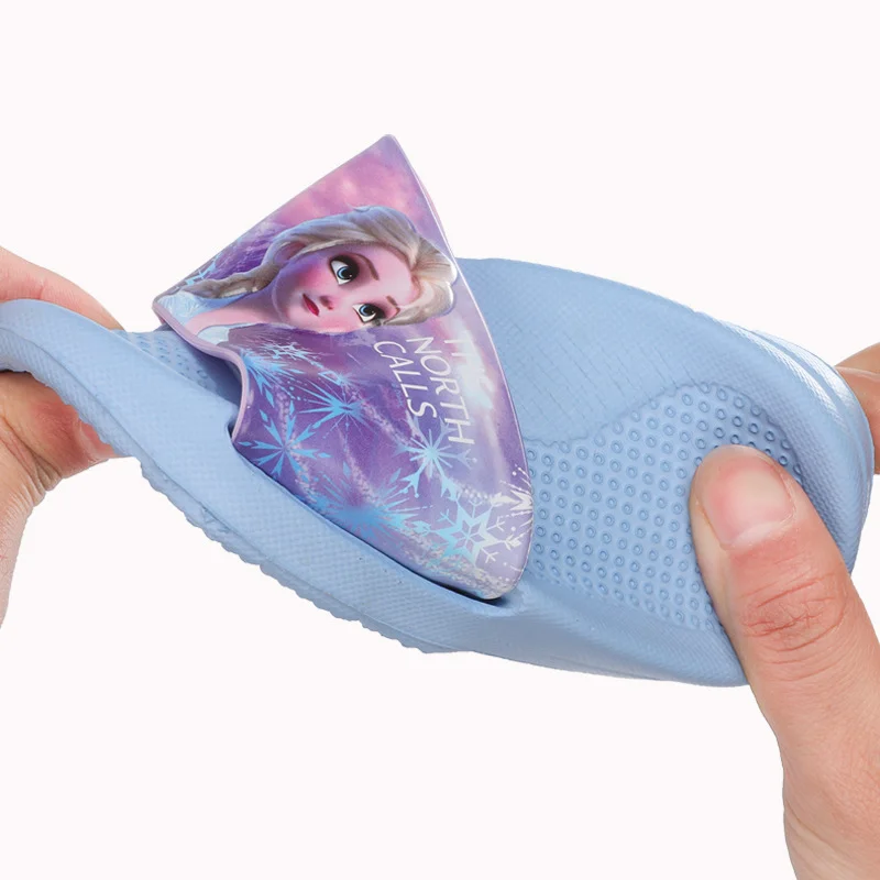 Disney Elsa/сандалии принцессы Тапочки Коллекция 2020 года Сезон лето Новинка Домашняя
