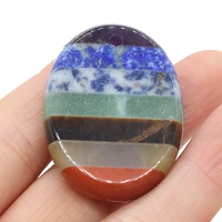 new style natural stone pendant egg shaped reiki healing gemstone charms for jewelry making diy necklace anklet accessory
