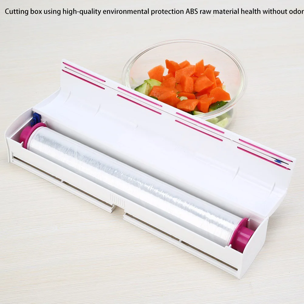 Фруктовая пищевая пленка для продуктов Диспенсер пластиковая обертка резак