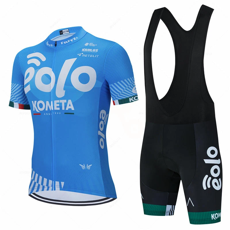 Eolo Kometa Team 2021 Велоспорт Джерси 19D велосипедные шорты комплект Ropa Ciclismo мужские
