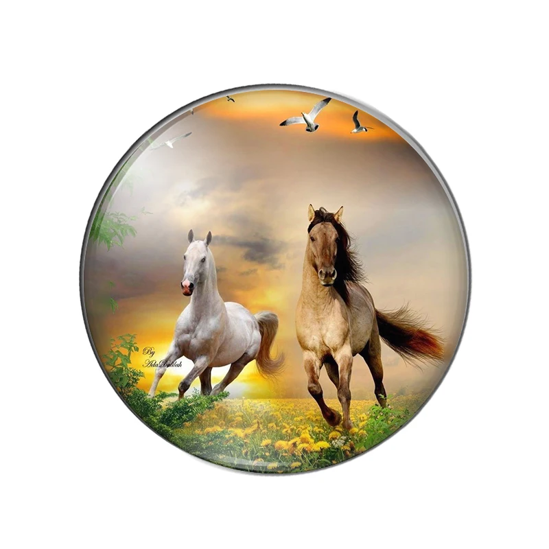 Эффектные животных скачущие лошади 8 мм/10 мм/12 мм/круглый фото стекло кабошон демо