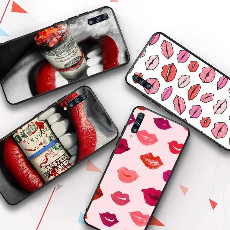 

Sexy lips Phone Case for Samsung Galaxy A 51 30s a71 Soft Silicone Cover for A21s A70 10 A30 Capa