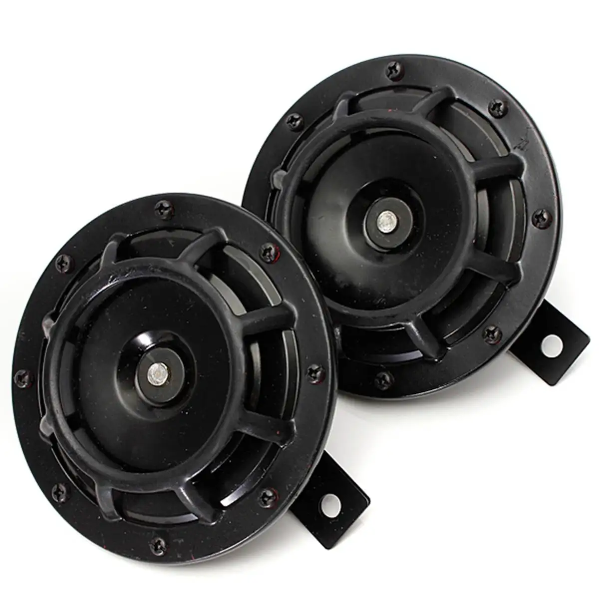 

12 В 139дб Универсальный двухцветный Электрический автомобильный звуковой сигнал сирена двухцветный Электрический насос громкий воздушный ...