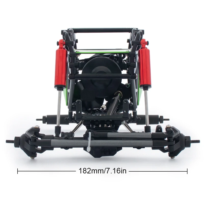 

310mm Wheelbase Rock Buggy Chassis with Tube Roll Cage for 1/10 RC Crawler Car Axial SCX10 90046 Traxxas TRX4