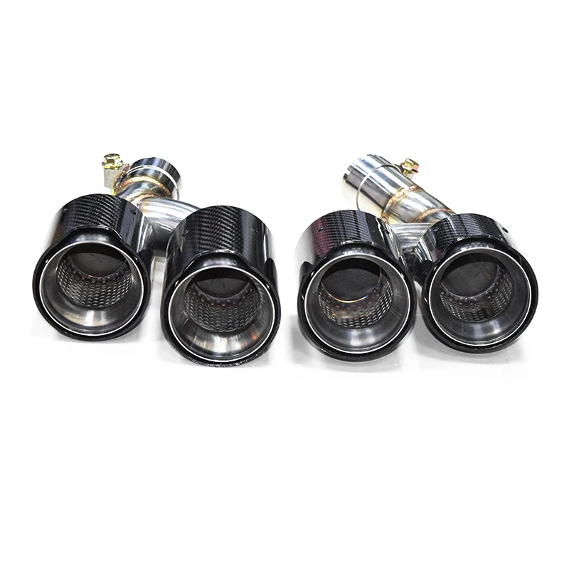 Автомобильный наконечник выхлопной трубы Quad 304 из нержавеющей стали для BMW G22 G23 G26