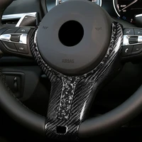 replacement forge carbon fiber steering wheel trim abs alcantara accessories for bmw f20 f22 f30 f31 f32 f10 f12 f15 f16 m sport