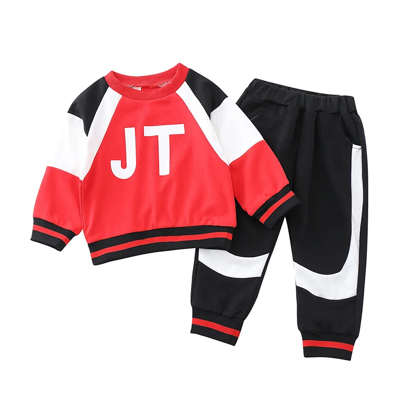 

Boy's Autumn Sets 2020 New Children's Sports Sets Fashion Print (Long Sleeve + Pants) Two-piece Suit 1-8 Years Old Boys Clothes