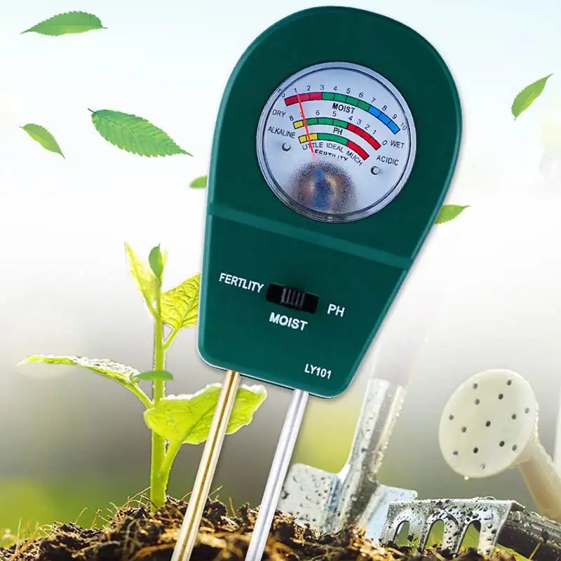 

3 in 1 Soil Moisture Detector PH Meter Acidity Humidity Fertility Testing Instrument for Greenhouse Flower Greenhouse Planting