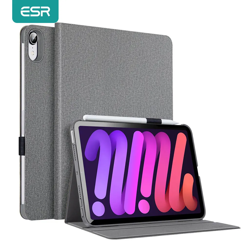 Чехол ESR для iPad Pro 11 12 9 2021 2020 Mini 6 5 4 3 2 1/iPad 8 7/iPad Air смарт-чехол из ткани Оксфорд |