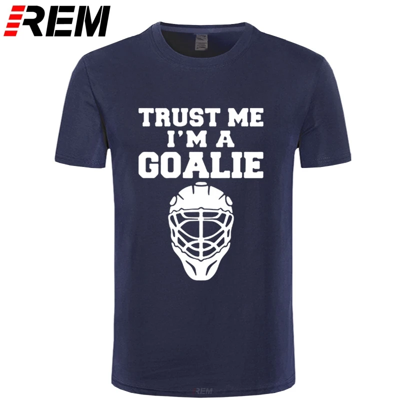 Мужская хлопковая футболка Trust Me I'm A Goalies летняя модная с короткими рукавами