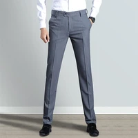 slim fit straight leg trousers four sided stretch trousers business mid end casual pants plus cashmere mens trousers dress pant