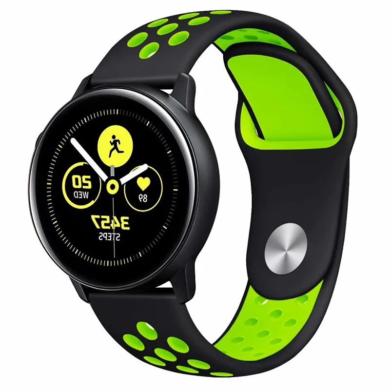 22/20 мм Huami Amazfit band для samsung Шестерни спортивные S2 S3 Galaxy часы активное 2 42 мм 46 мм силиконовый ремешок для часов для Pebble Time huawei gt