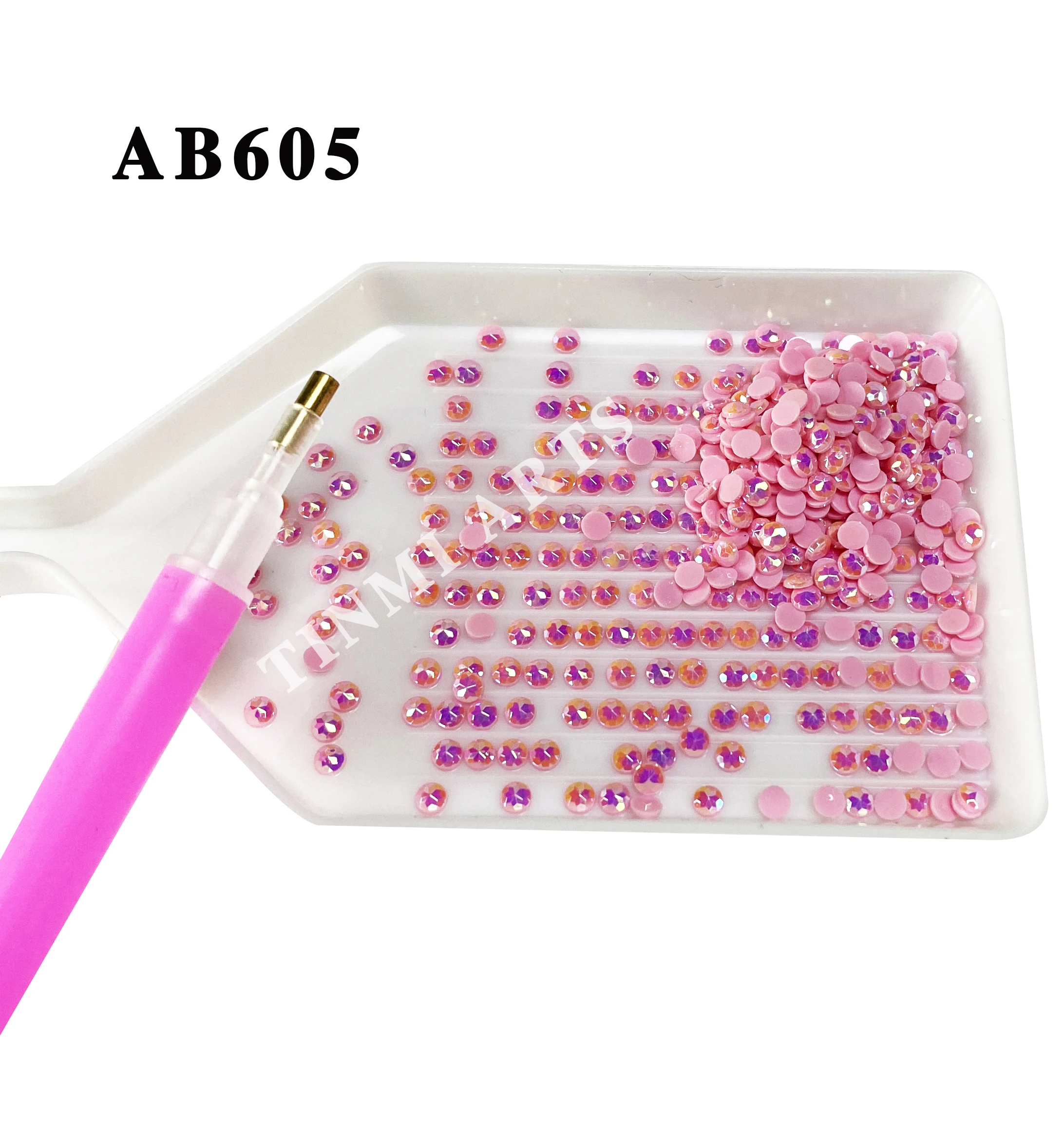 

New AB Stone Round Drills For DIY Diamond Painting Embroidery Rhinestone Colorful Mosaic