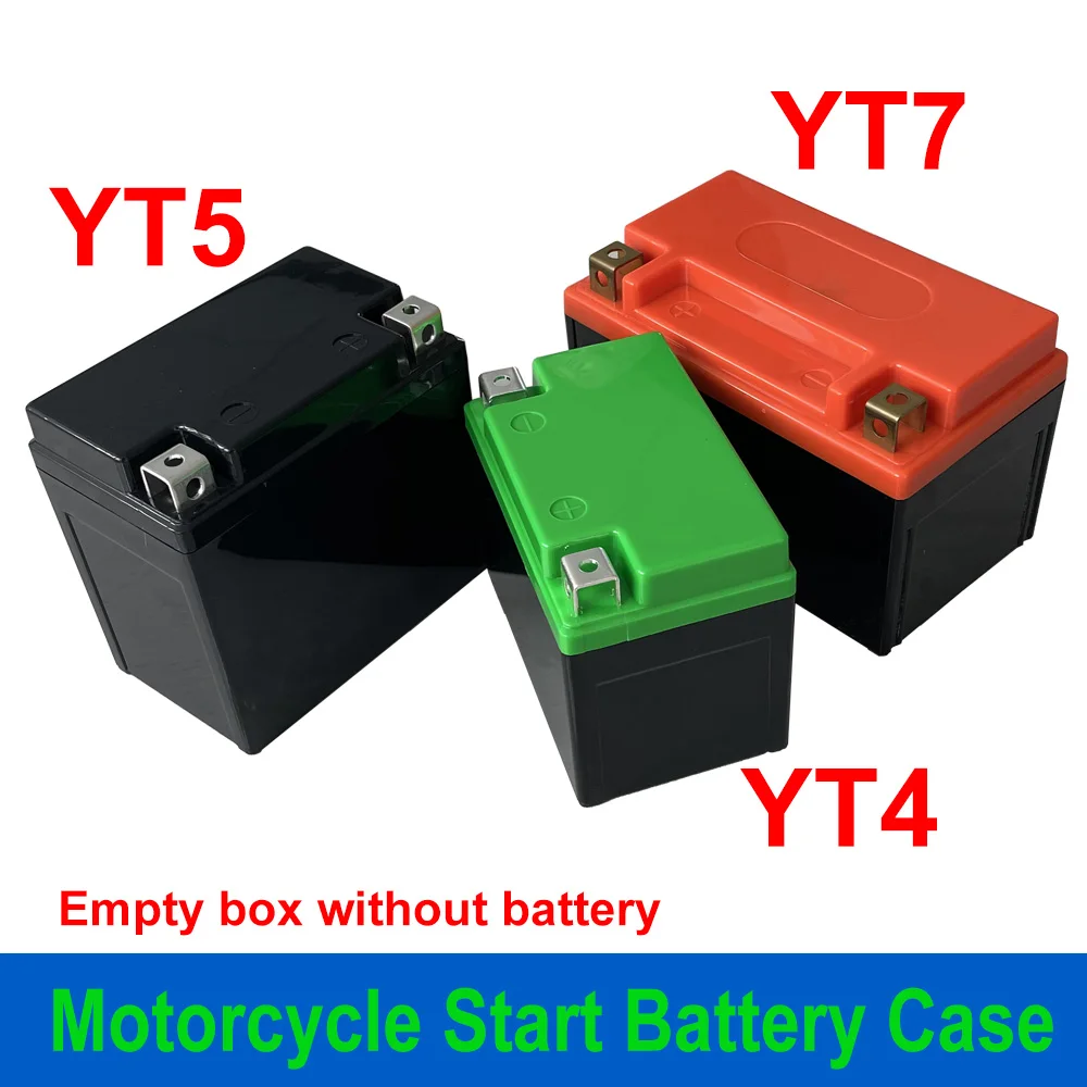 Motorcycle Start Battery Case YT4 YT5 YT7 for 12V 12.8V 4Ah 5Ah 7Ah 12Ah 17Ah 30Ah Lithium-ion LiFePO4 Motorcycles Starter Box |