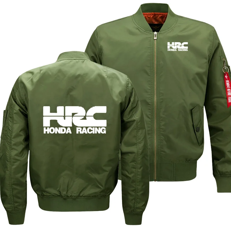 

Mens Flying jacket Wintter Warm Slim Fiy Pilot jacket men HRC race motorcycle Car Logo Sweatshirt Hip Hop Harajuku Men jacket