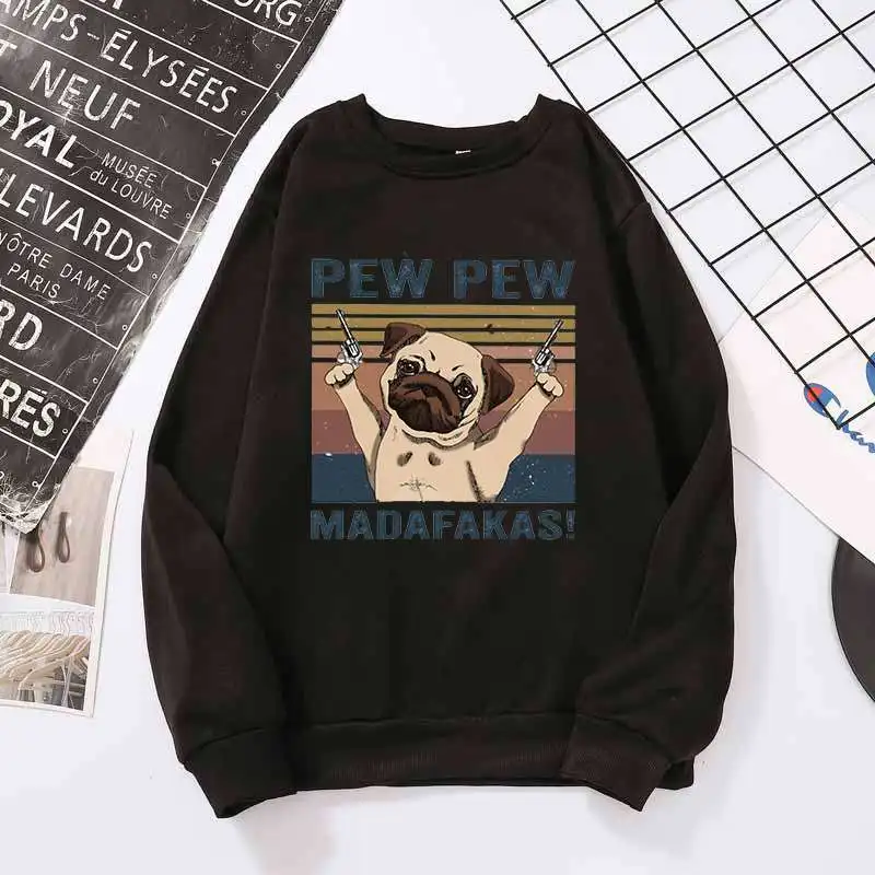 

Sweatshirts Pew Madafakas Printing New Women Sweatshirt Streetwear Brand Femme Hoodies Long Sleeve Harajuku Women's Tracksuit