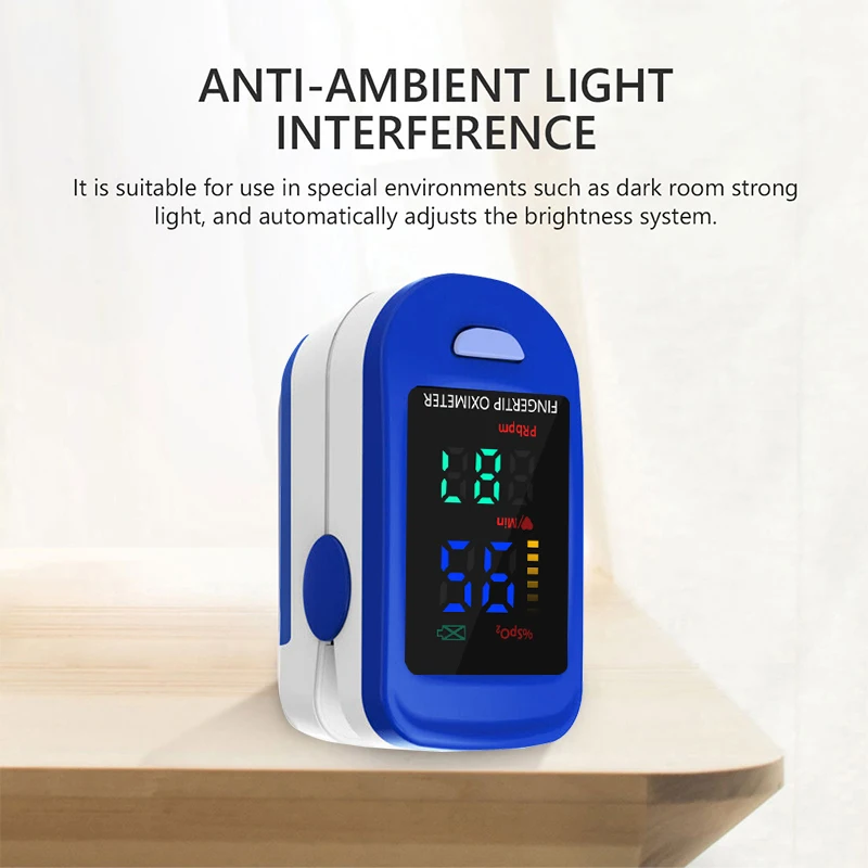 Медицинский цифровой портативный оксиметр монитор насыщения крови кислородом
