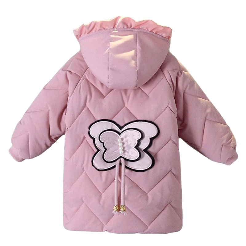 

winter jacket for boys Overcoat jacket thick warm long jacket boys clothes kids hooded jacket cotton coat for 4-14y teens wear