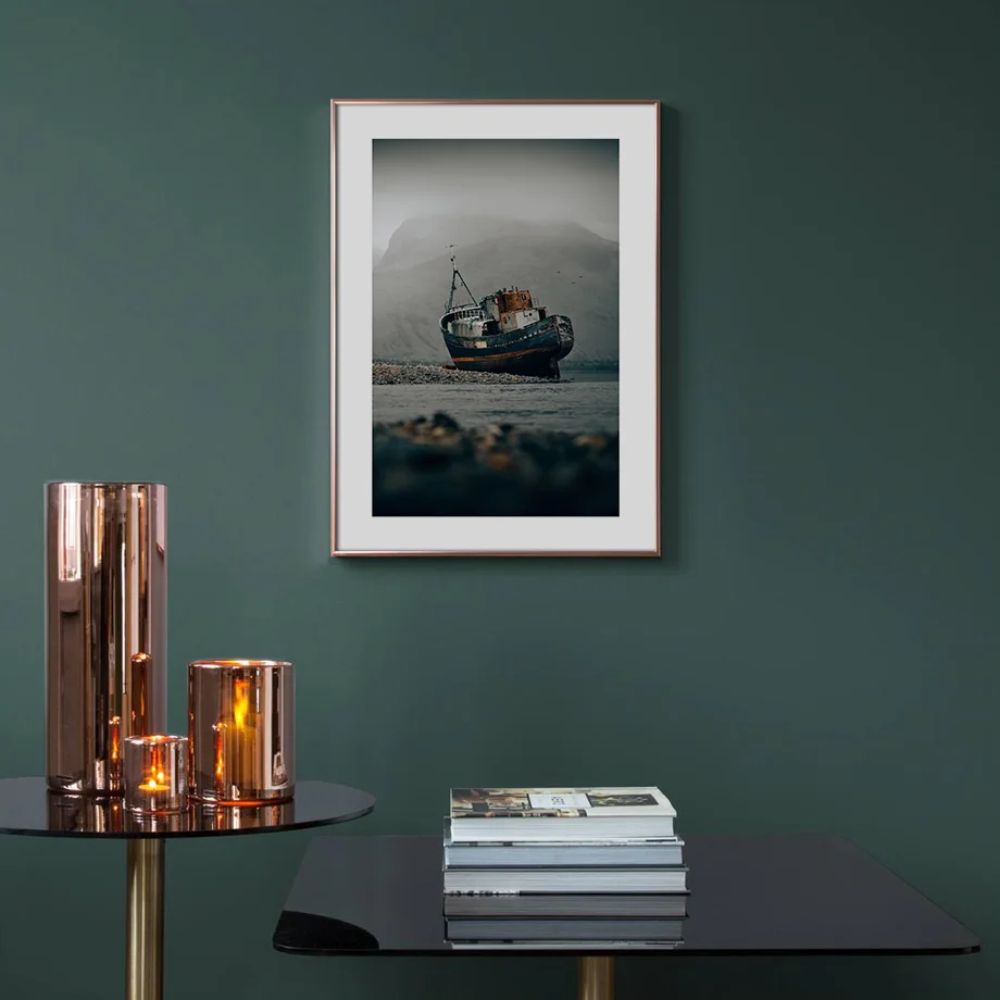 Многожильный Круизный корабль пейзаж Скандинавская бумага картина настенная