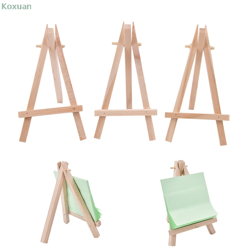

5pcs Kids Mini Wooden Easel Art Painting Name Card Stand Display Holder Drawing for School Student Artist Supplies