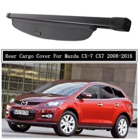rear cargo cover for mazda cx 7 cx7 2007 2016 partition curtain screen shade trunk security shield auto accessories black