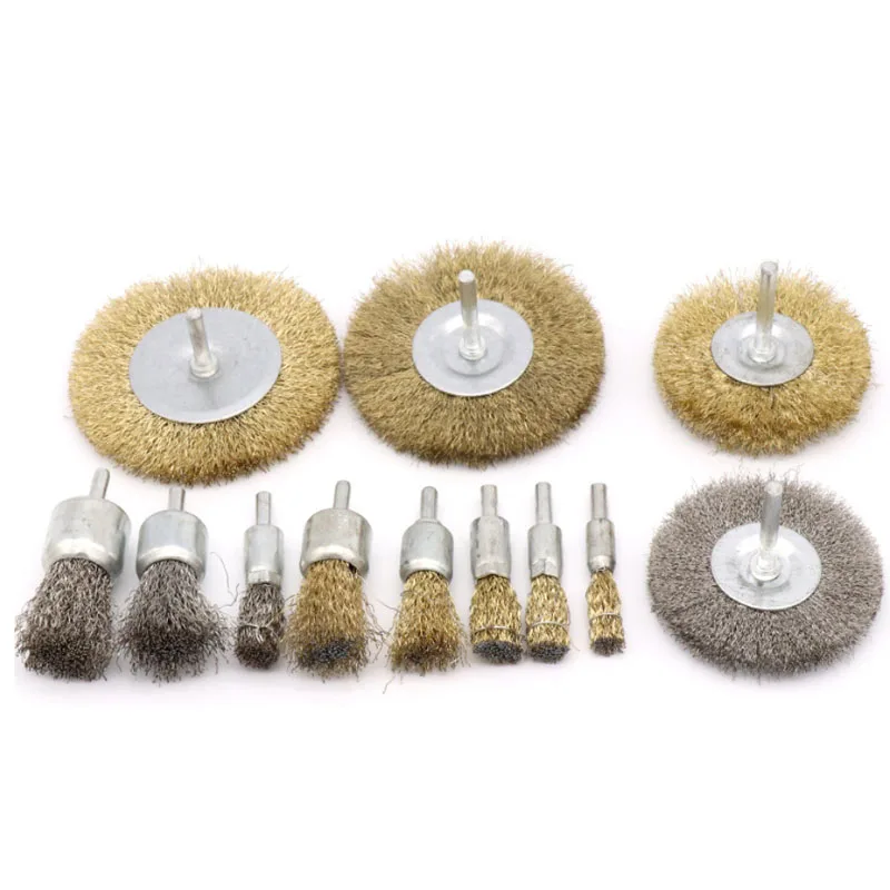 Щетка из нержавеющей стали/латуни полировальные диски дрель вращающиеся