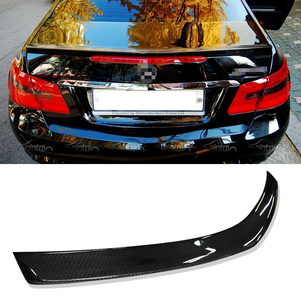 

Car Tuning Carbon Fiber Rear Trunk Roof Wings Spoiler Boot Lip Ducktail for Mercedes Benz W207 E Coupe