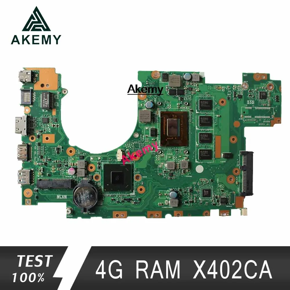 X402CA X502CA материнская плата для ноутбука ASUS X502C X402C F502C F402C материнская плата для ноутбука с 4 Гб ОЗУ 847/987/1007U тесты ОК