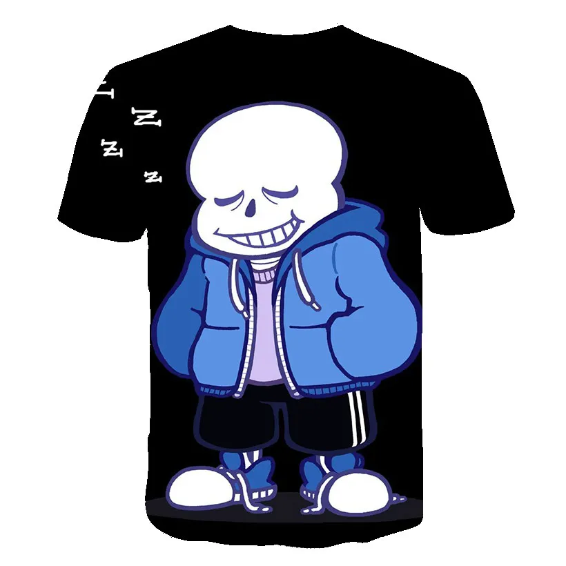 

Summer Hot Game 3D Printed Boys Anime tshirts Skeleton Unisex Funny Children t-shirts Anime Camisetas Short Sleeve Tops 4-14T