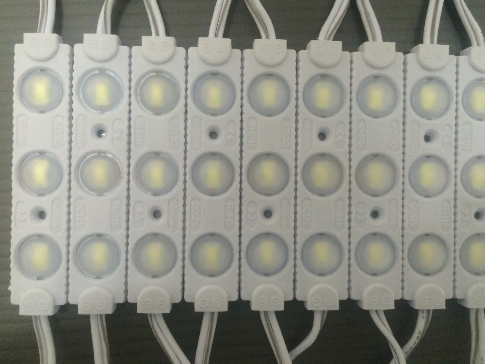 

Super Brighter 200PCS SMD 5630 5730 3 LED 1.5W Module DC12V Waterproof IP67 Led Module Lighting For Sign Letter