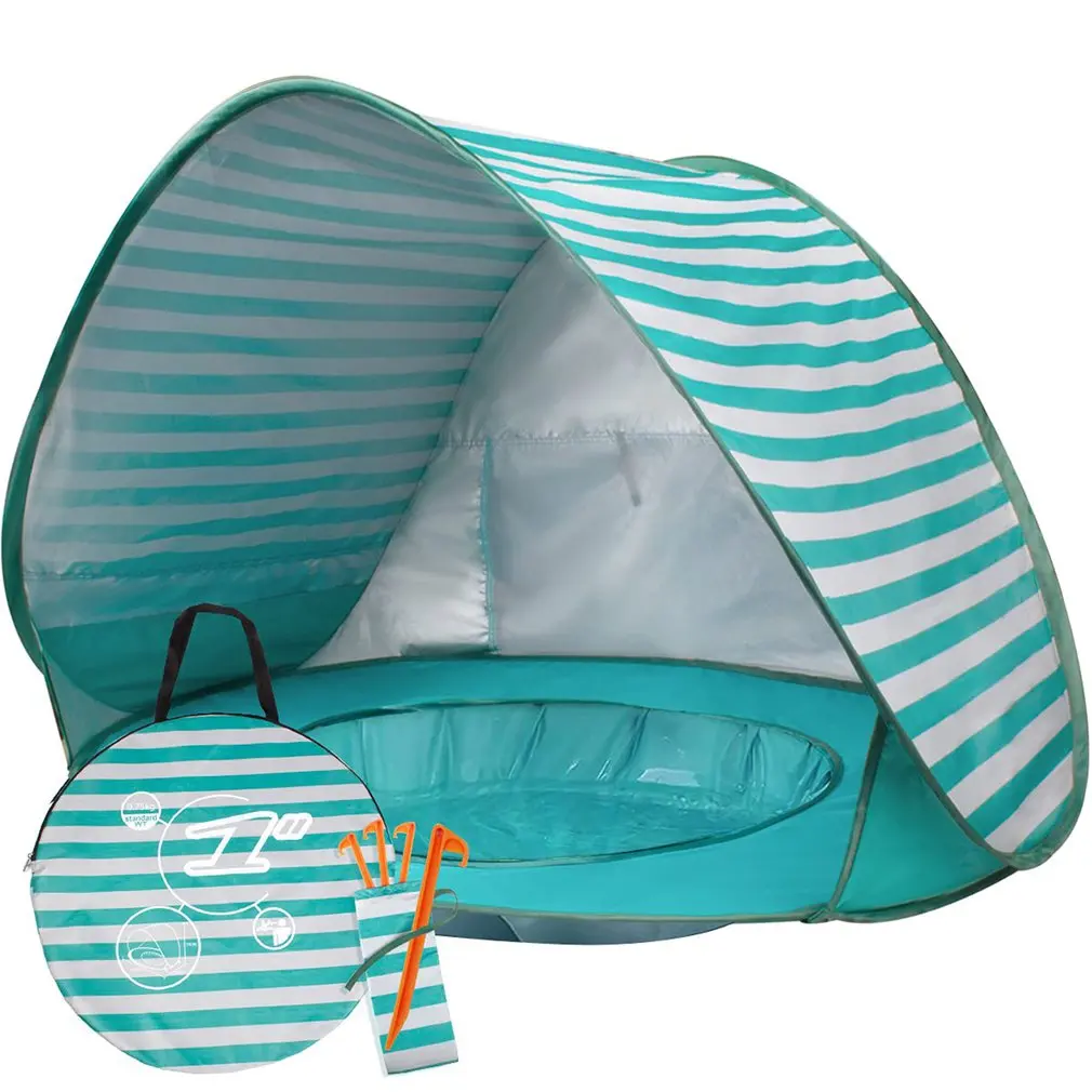 

Portable Waterproof Baby Tent Outdoor Detachable Camping Canopy UV Protection Sun Shelter with Mini Pool