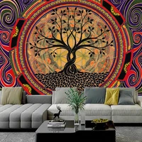 psychedelic wallpaper tapestry mandala posters macrame hippie tapestries banners flag wall chart for living room home dorm decor