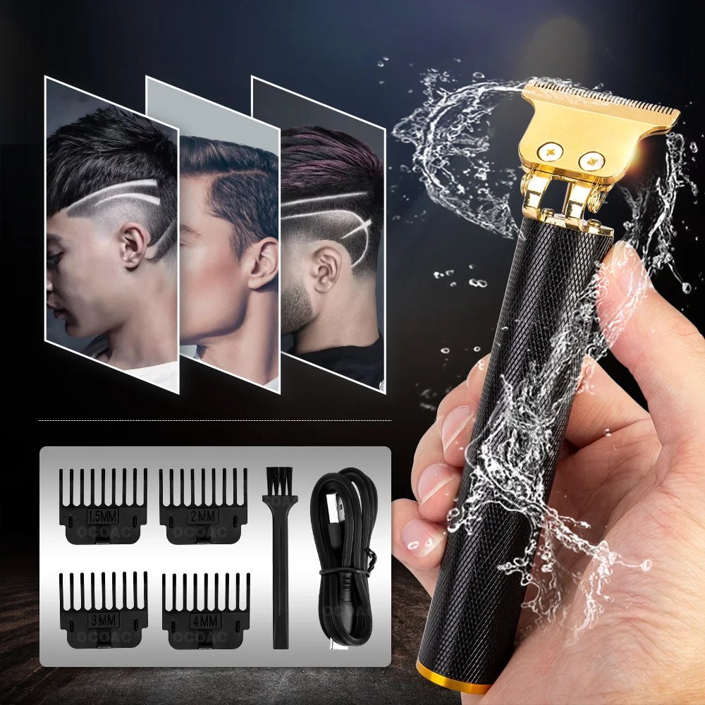 

Машинка для стрижки волос T9 аккумуляторная с зарядкой от USB, 0 мм