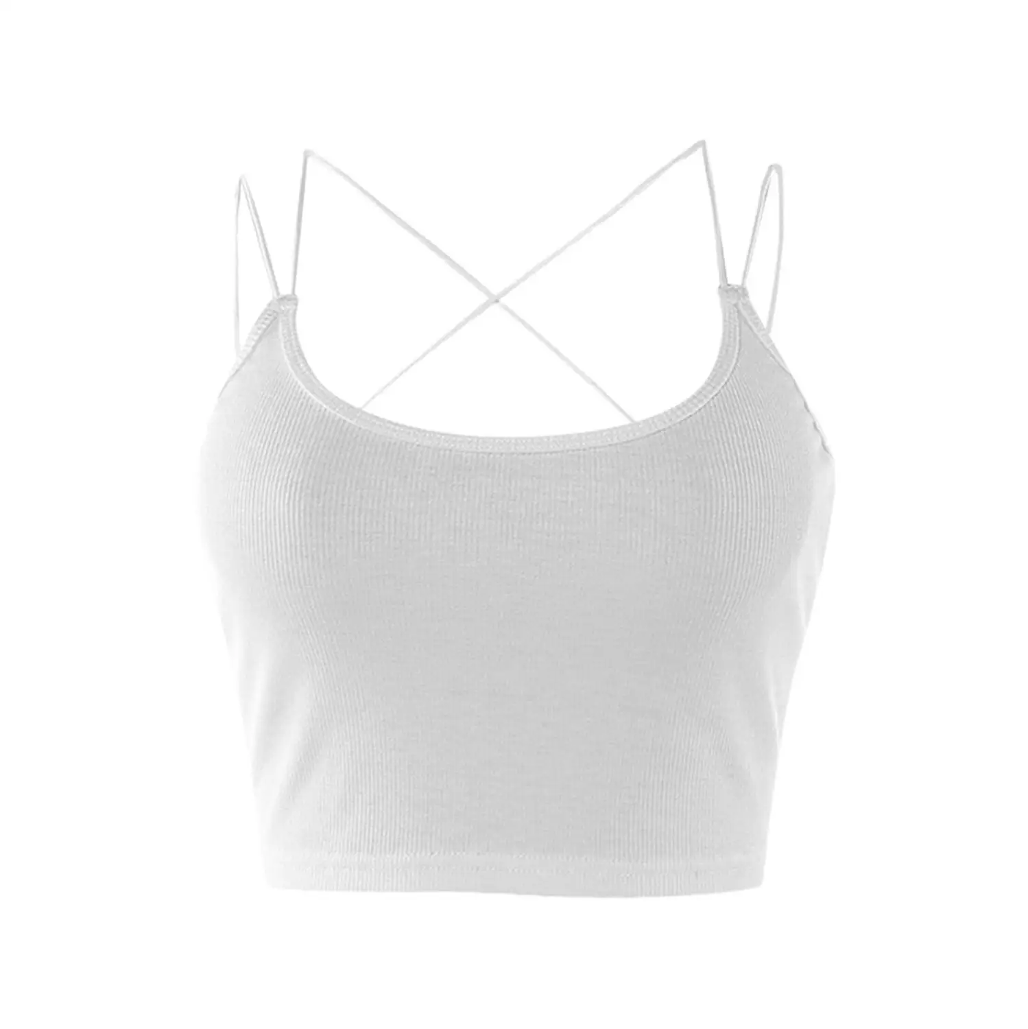 Женский Повседневный жилет летний облегающий Топ без рукавов с круглым вырезом