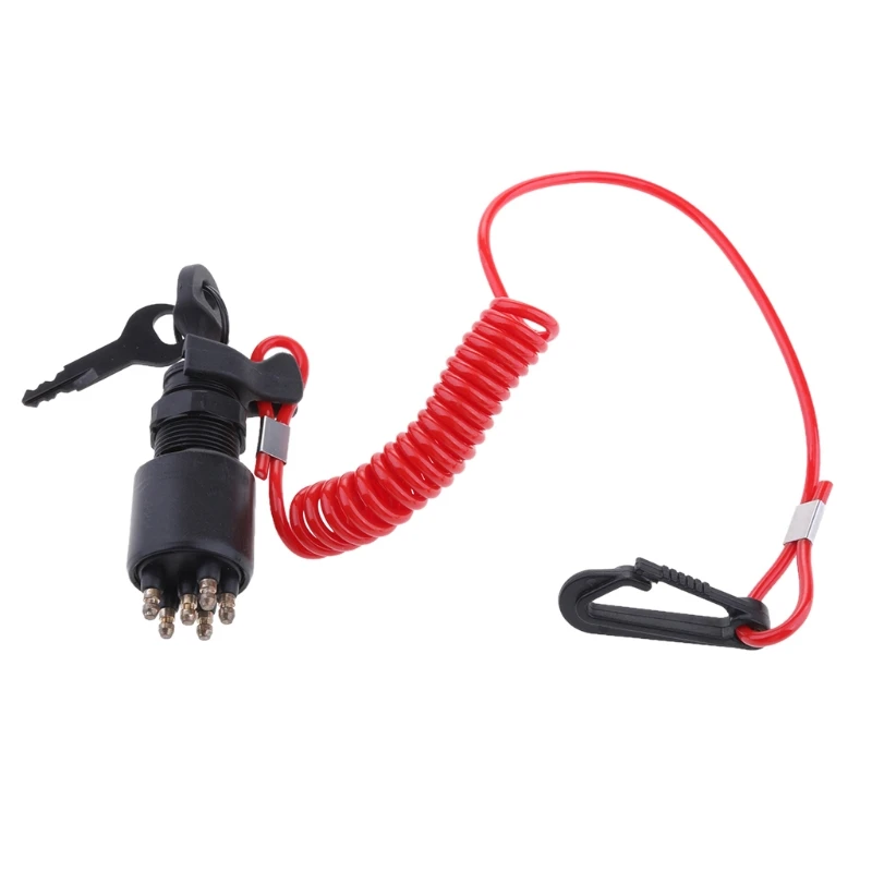 Ключ зажигания предохранительный шнур замок в сборе для рхв BRP 1996 Up Johnson evinгруб