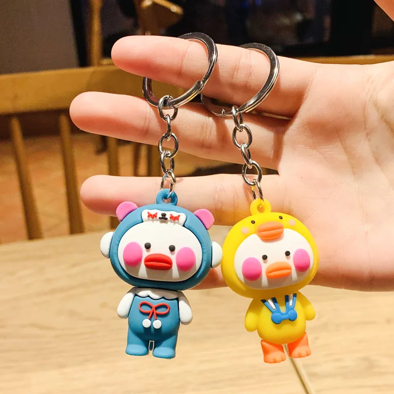 

2021 Cartoon Net Red Dudu Duck Keychain Bag Pendant Creative Practical Small Gift Giveaway Key Chain Wholesale