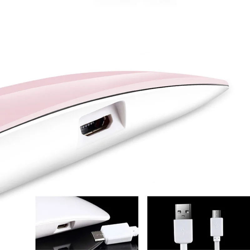 

Portable Mini 6W UV LED Lamp Nail Polish Dryer Home Use 45s/60s Timer Setting Gel Nail Machine Beauty Tool FS99