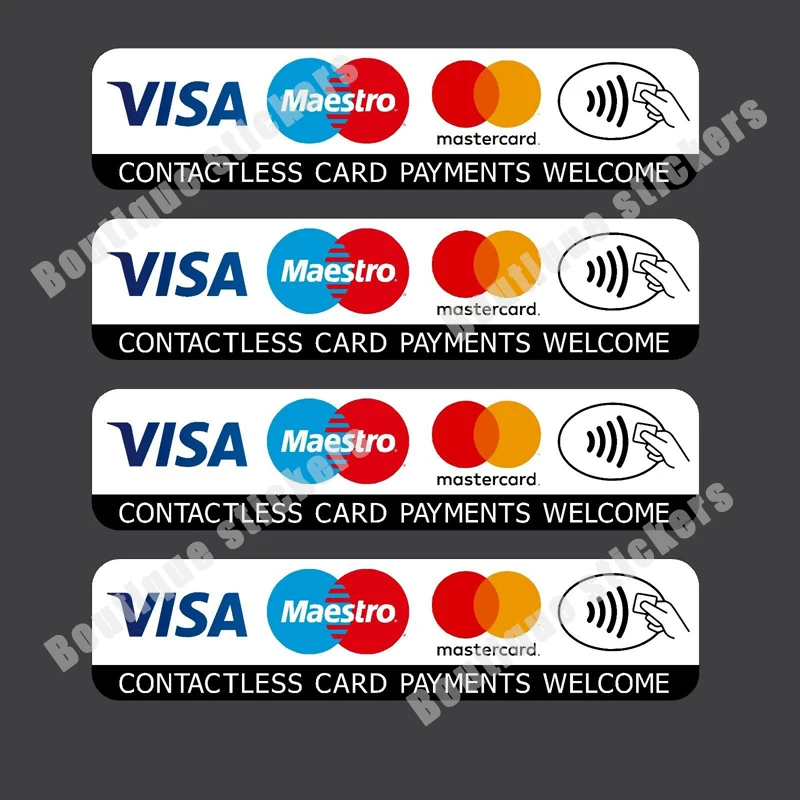 Бесконтактная Кредитная карта VISA Mastercard наклейка для оплаты Maestro магазин такси