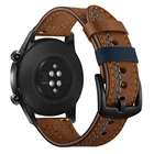 Кожаный ремешок для часов Huawei GT 2 для Samsung Gear S3 Frontier band 22 мм ремешок для часов GT2 3 22 46 мм браслет Galaxy watch 46 мм ремешок