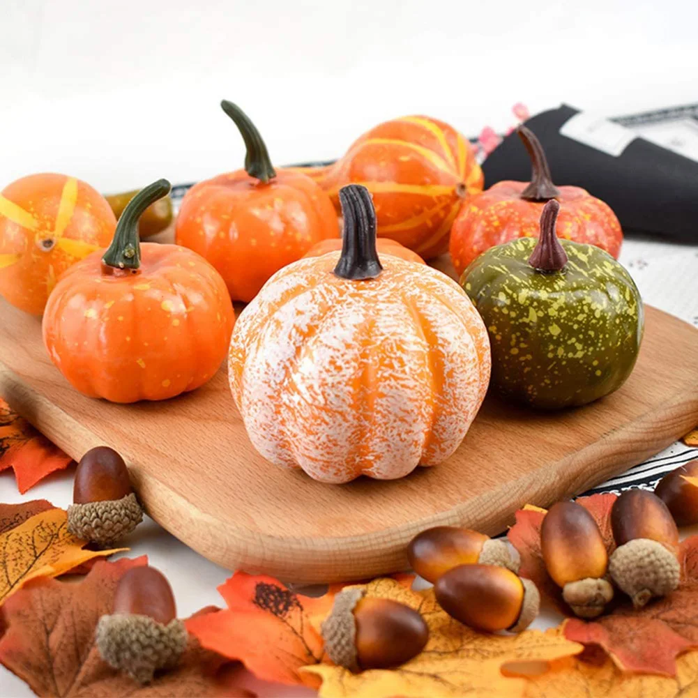 

DIY Creative Foam Simulation Pumpkin Artificial Vegetables Model Photography Props Halloween Atmosphere Decoration