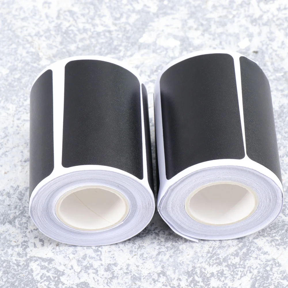 

2Pcs Pantry Labels Jars Spices Stickers Kitchen Organizers Storage Jar Sticker Removable Chalkboard Spice Tag(Black)