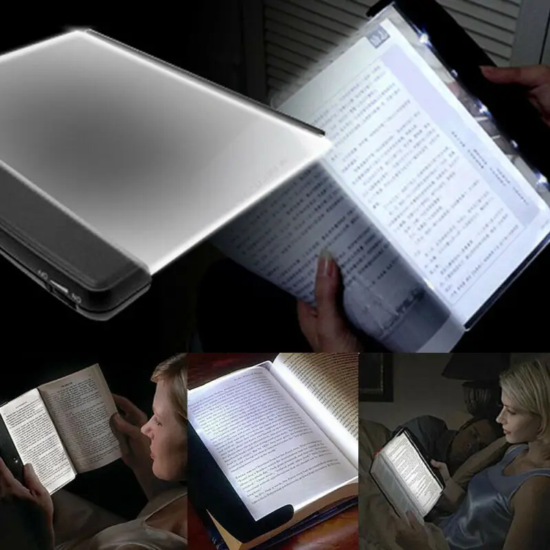 Креативный светодиодный светильник для чтения книг ночник плоская пластина