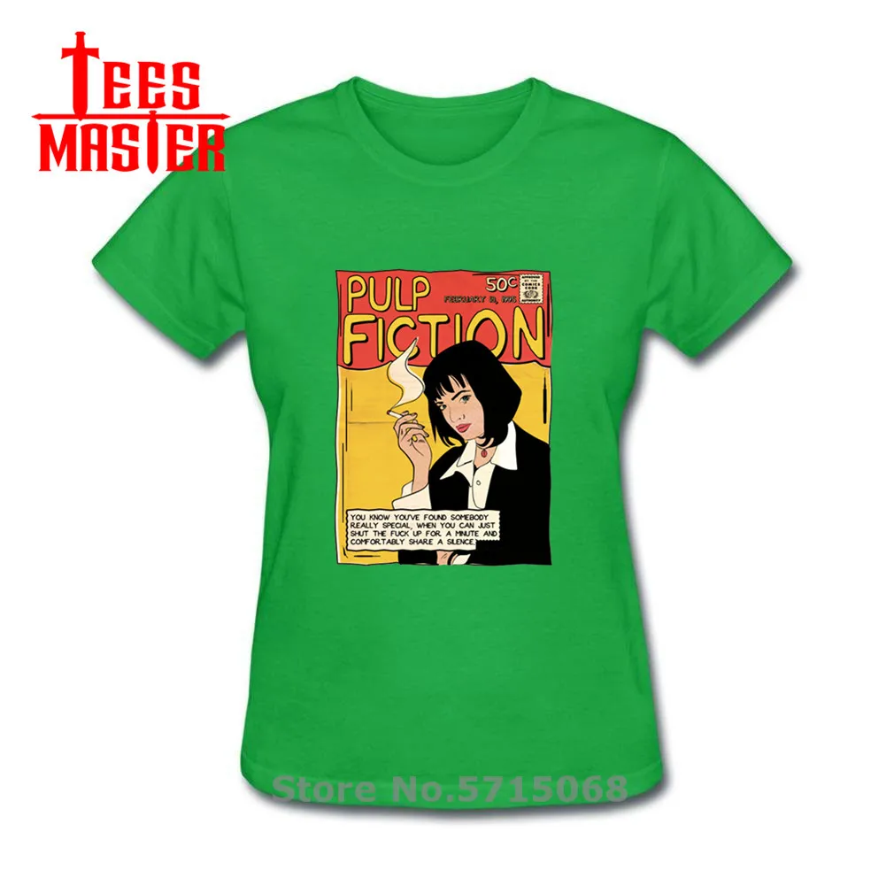 Крутая женская футболка с изображением героев фильма Мия Уоллес эстетическая