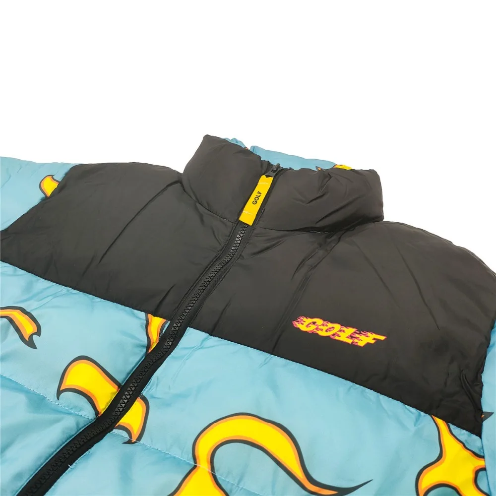 Новые роскошные мужские пальто и куртки с цветочным принтом Le Fleur The Creator Blue flame