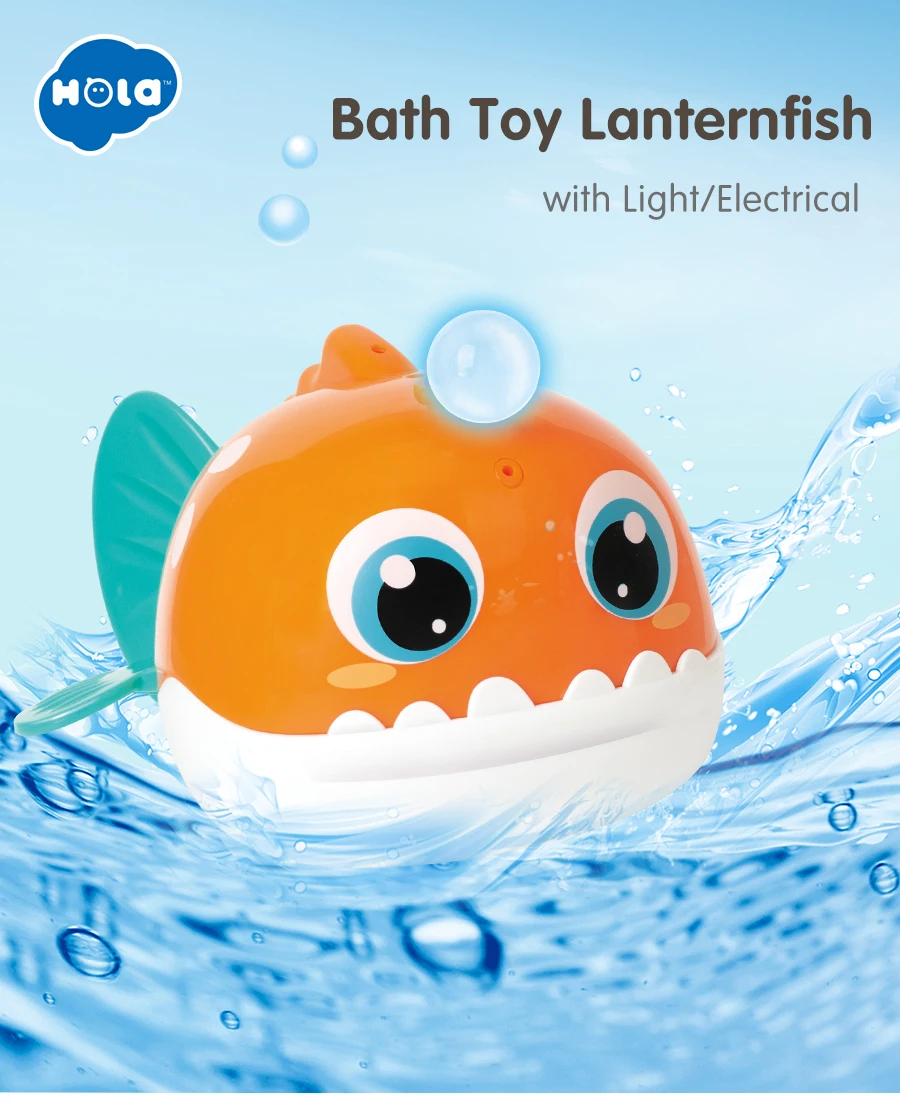 HOLA TOYS 8103 игрушка для ванны для купания Spouts Beaver Lanternfish игрушки для ванной комнаты детские подарки