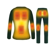 womens heated shirt heated pants motorcycle electric heating clothes heated thermal underwear set heating t shirt hiking