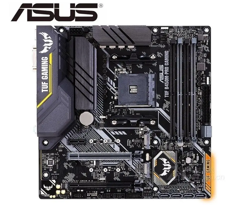 Günstig Neue ASUS TUF B450M-PLUS GAMING Desktop Computer Spiel Bord Desktop Mainboard Sockel AM4 DDR4 64G Dual Kanal Motherboard